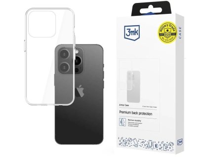 3mk All-Safe ochranný kryt Armor case pre Apple iPhone 15 Pro, číry