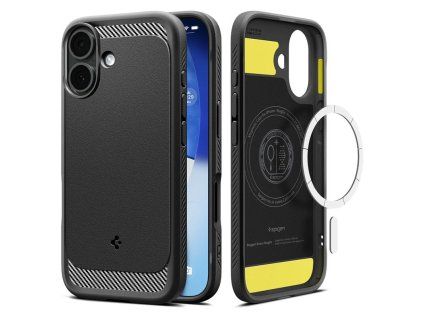 spigen rugged armor magsafe matte black iphone 17 ien559196