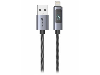 Swissten LCD kábel USB-A / lightning 1m