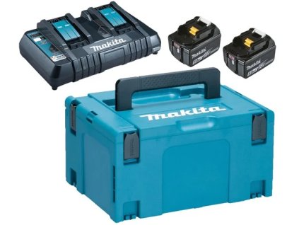 Makita 197629-2 sada Li-ion LXT 18V 2ksBL1850B 1ksDvojitá nabíjačkaDC18RD 1ksMakpac