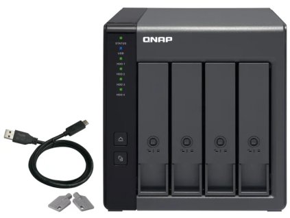 Rozširujúca jednotka QNAP TR-004 pre PC alebo QNAP NAS (4x SATA / 1x 1x USB-C)