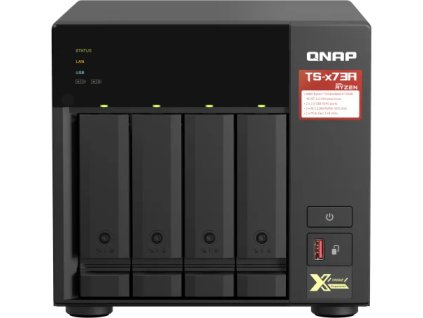 QNAP TS-473A-8G (Ryzen 2,2 GHz / 8 GB RAM / 4x SATA / 2x slot M.2 NVMe / 2x 2,5 GbE / 2x PCIe / 4x USB)