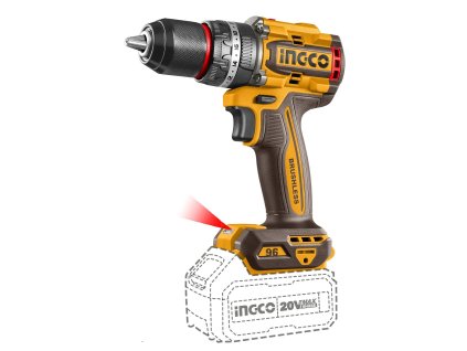 Ingco CIDLI206681 AKU skrutkovač s rázovým pohonom, 96Nm, vrátane batérie 2ks a nabíjačky