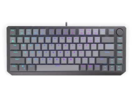 Mechanická klávesnica Thock V2 75% / drôtová / ARGB / červená sw. / USB / zmenšená / americké rozloženie