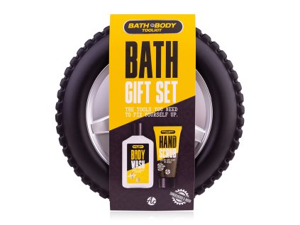 Súprava ACCENTRA SET KÚPEĽNÉ A TELOVÉ NÁRADIE v kufríku v tvare pneumatiky