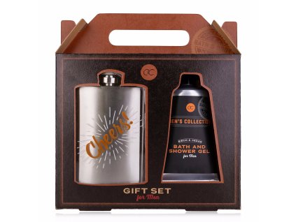Kúpeľňová súprava ACCENTRA MEN'S COLLECTION v darčekovej krabičke s uškom, vrátane fľaše