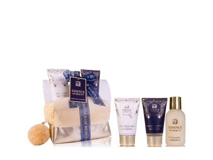 ACCENTRA SET koupelový ESSENCE OF BEAUTY v kosmetické taštičce s pom pom kolekce SALSA