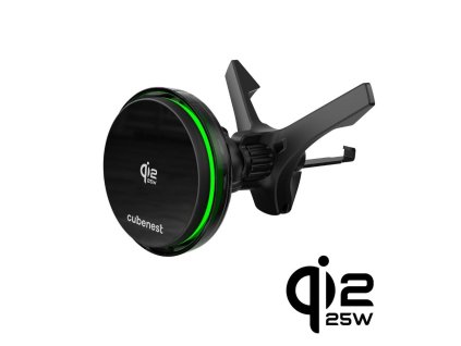 Magnetická bezdrôtová nabíjačka do auta Cubenest Qi2 SQ1C3