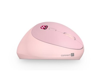 CONNECT IT FOR HEALTH LADIES PINK ergonomická vertikálna myš, bezdrôtová