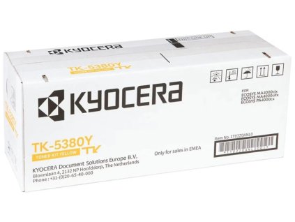 Kyocera toner TK-5380Y yellow na 10 000 A4 stran, pro PA4000cx, MA4000cix/cifx