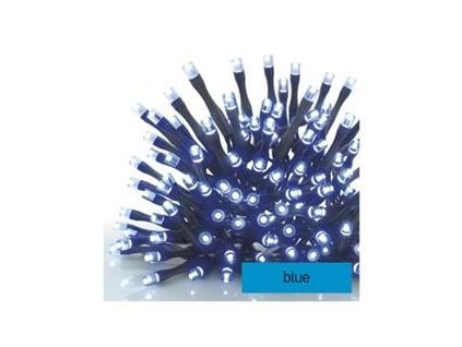 Štandardná spojovacia vianočná reťaz LED, 10 m, vnútorná a vonkajšia, modrá