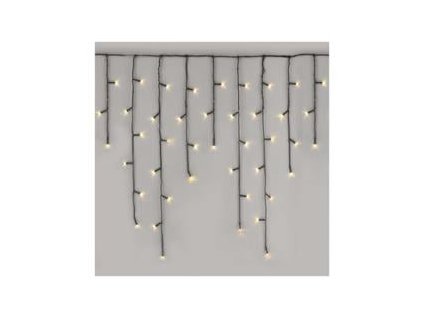 LED vianočné rampúchy, 10 m, vnútorné a vonkajšie, teplá biela, programy