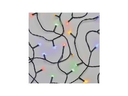 LED vianočná reťaz, 18 m, vnútorná a vonkajšia, viacfarebná, časovač