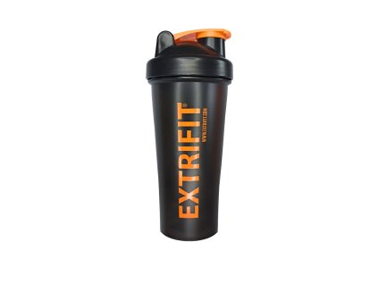 Extrifit Šejkr 600 ml černý, oranžové logo