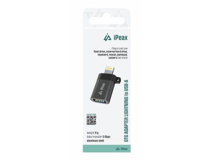 ipeax adapter otg lightning usb a samice cerny ien566771