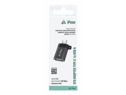 ipeax adapter otg usb c usb a samice cerny ien566782