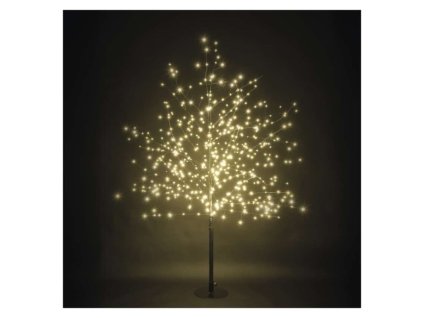 LED svítící stromek, 120 cm, venkovní i vnitřní, teplá bílá, časovač