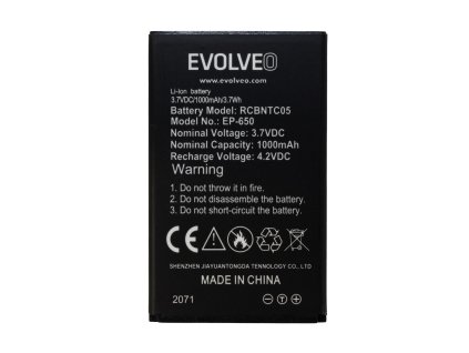 EVOLVEO orig. baterie 1000 mAh pro EasyPhone XG (EP-650)