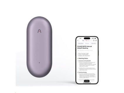 PLAUD Note Pin Purple - AI hlasový záznamník (2025)