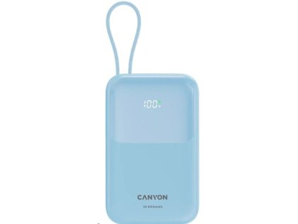 CANYON Power Bank PB-101, 10000mAh PD22.5W, Blue