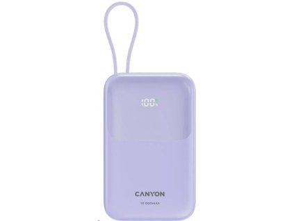 CANYON Power Bank PB-101, 10000mAh PD22.5W, purple