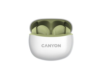 Bezdrátová stereo sluchátka True Wireless TWS-5 zelená