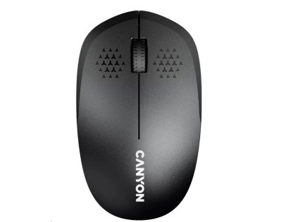 CANYON myš optická bezdrátová MW-4, 1200 dpi,3 tl., Bluetooth, AA baterie, černá