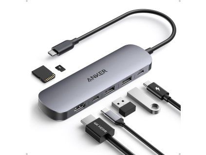 dokovaci stanice 7v1 anker 100w 2xusb c 2xusb 1xhdmi sd microsd ien567947