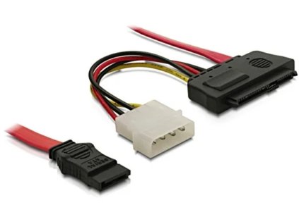 Delock kabel SAS 29-pin + napájení / 1x SATA 7-pin 50 cm (82634)