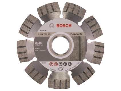 BOSCH Diamantový kotouč PRO Concrete, 115 × 22,23 mm (2.608.602.651)