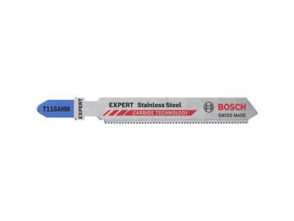 BOSCH Pilový plátek pro přímočaré pily EXPERT Stainless Steel T118AHM, 2 ks (2.608.901.709)