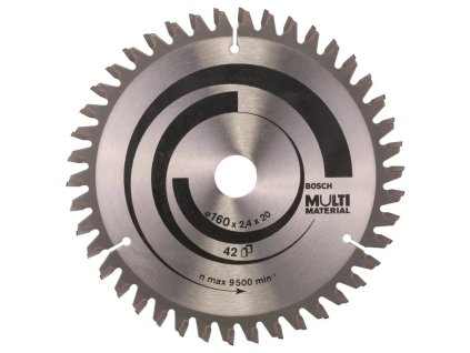 BOSCH Pilový kotouč PRO Multi Material pro okružní pilu, 160 × 2,4 × 20 mm (2.608.640.503)