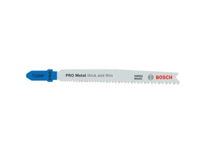 BOSCH Pilový plátek pro přímočaré pily PRO Metal thick and thin T123XF, 100 mm, 2 ks (2.608.655.100)