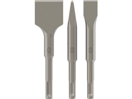 BOSCH Sada sekáčů PRO SDS plus-4C, špičatý 140 mm, plochý 20 × 140 mm, lopatkový 40 × 140 mm, 3 kusy (2.608.690.180)