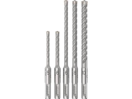 BOSCH Sada vrtáků do betonu PRO SDS plus-5X, 5/6/6/8/10 mm, 5 ks (2.608.833.910)