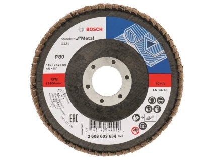 BOSCH Lamelový brusný kotouč X431, Standard for Metal (2.608.603.654)