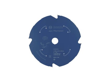 BOSCH Pilový kotouč Expert for Fibre Cement pro akumulátorové pily 165×1,8/1,2×20 T4 (2.608.644.555)