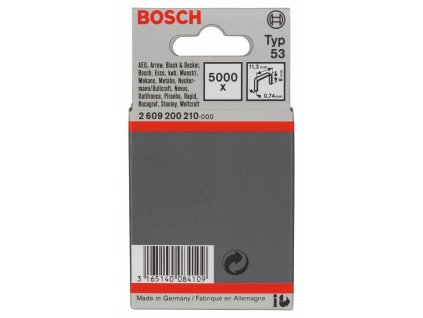 BOSCH Sponky do sponkovačky z tenkého drátu, typ 53 (2.609.200.210)