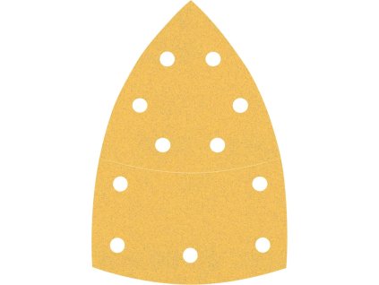 BOSCH Brusné papíry EXPERT C470 s 11 otvory pro multifunkční brusky 102 × 62 mm, 93 mm, P120, 10 ks (2.608.900.888)