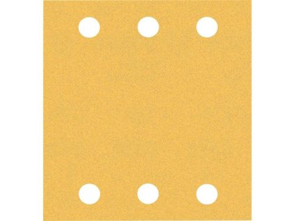BOSCH Brusný papír EXPERT C470 se 6 otvory pro vibrační brusky 115 × 107 mm, G 120, 10 ks (2.608.900.893)