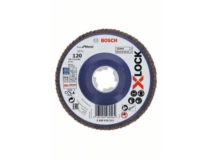 BOSCH Lamelový brusný kotouč PRO X571, 125 mm, G120, X-Lock (2.608.619.212)