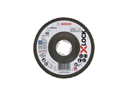 BOSCH Lamelový brusný kotouč PRO X571, 125 mm, G40, X-Lock (2.608.619.201)