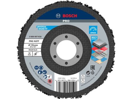 BOSCH Čisticí kotouč PRO N377, 115 mm, 22,23 mm (2.608.607.632)