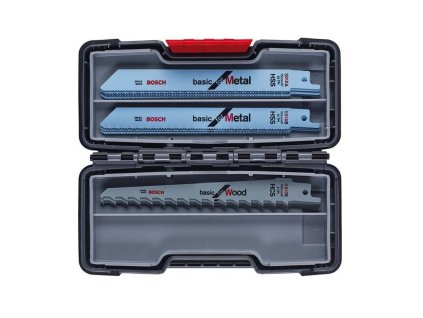 BOSCH 15dílná sada pilových plátků do pil ocasek Wood and Metal Basic (2.607.010.901)