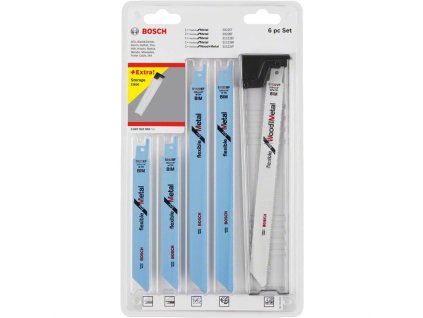 BOSCH 6dílná sada pilových listů do pily ocasky Wood and Metal (2.607.010.906)