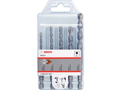 BOSCH Sada vrtáků do betonu HEX-5, 5 ks (2.608.841.654)