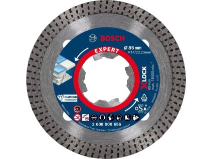 BOSCH Diamantový dělicí kotouč EXPERT HardCeramic X-LOCK 85 × 22,23 × 1,6 × 7 mm (2.608.900.656)