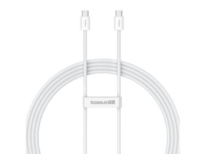 Kabel Baseus Superior 2 USB-C/USB-C 2m 100W bílý