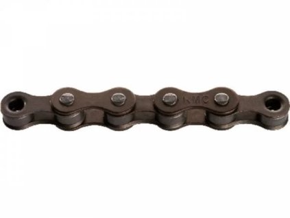Reťaz KMC S-1 so spojkou, hnedá v krabici - 112 článkov