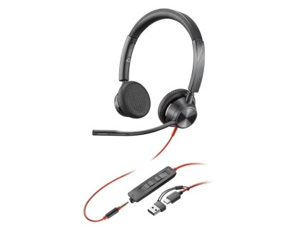 HP Poly Blackwire 3325 USB-C HS + 3.5mmP +USB-C/A (8X221AA)